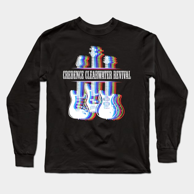 CREDENCE CLEARWATER BAND Long Sleeve T-Shirt by dannyook